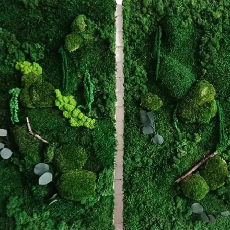 تابلو خزه ای جاودان مدل سه تایی